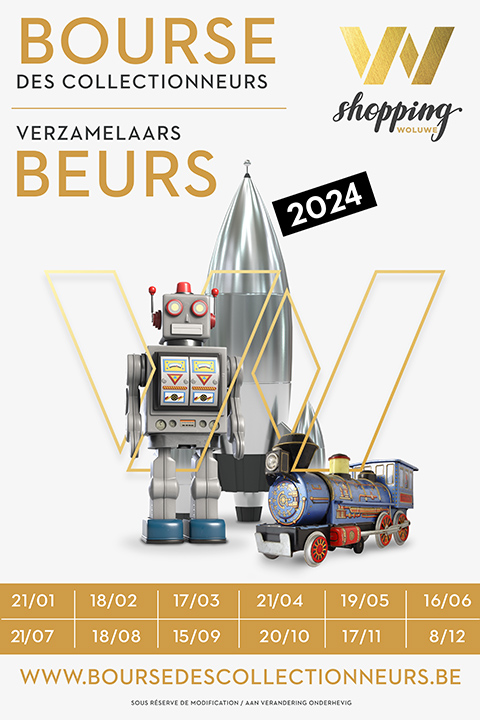 Affiche annonçant la bourse des collectionneurs - poster van de verzamelaarsbeurs - 2024