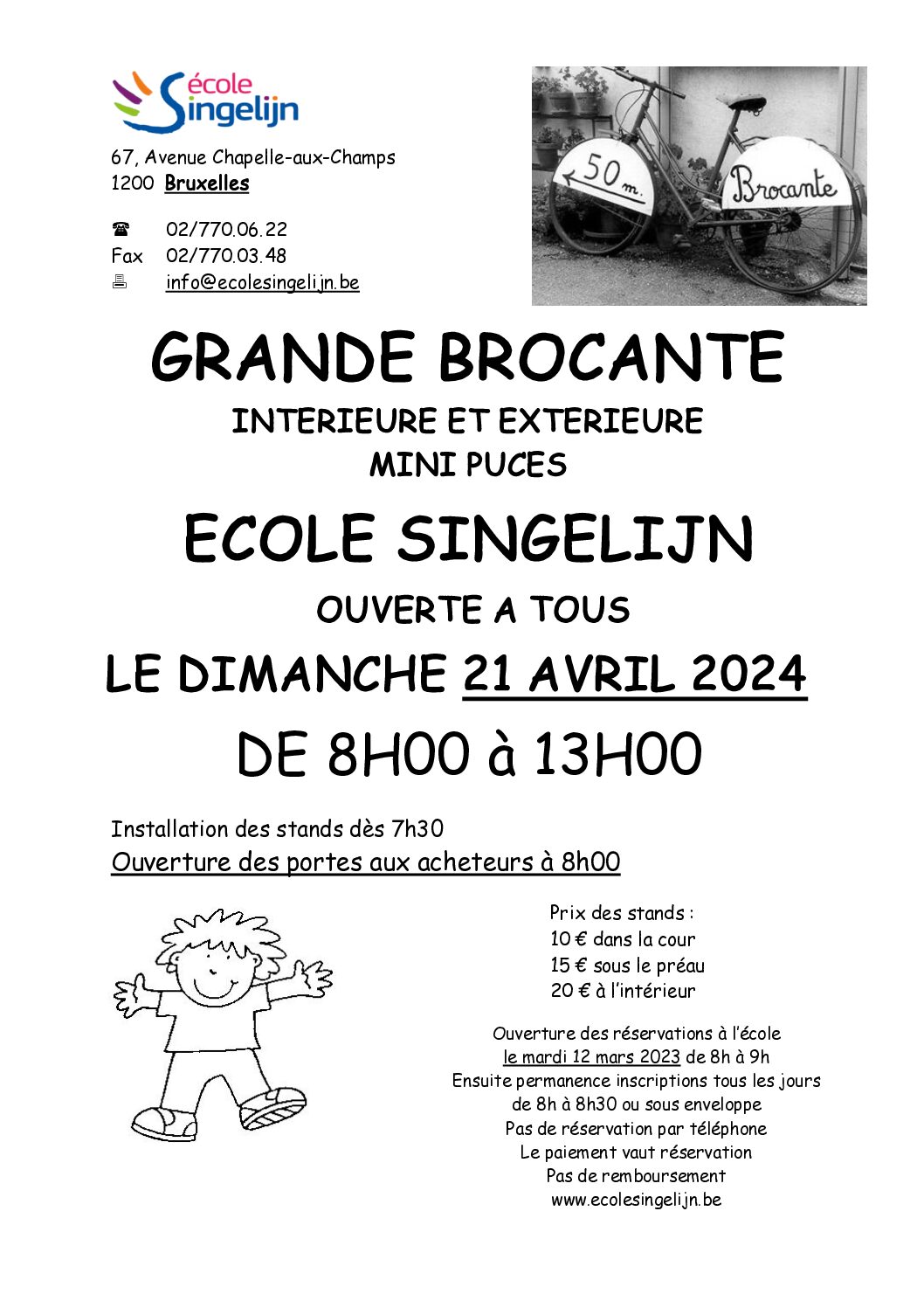 Grande brocante Commune de Woluwe Saint Lambert