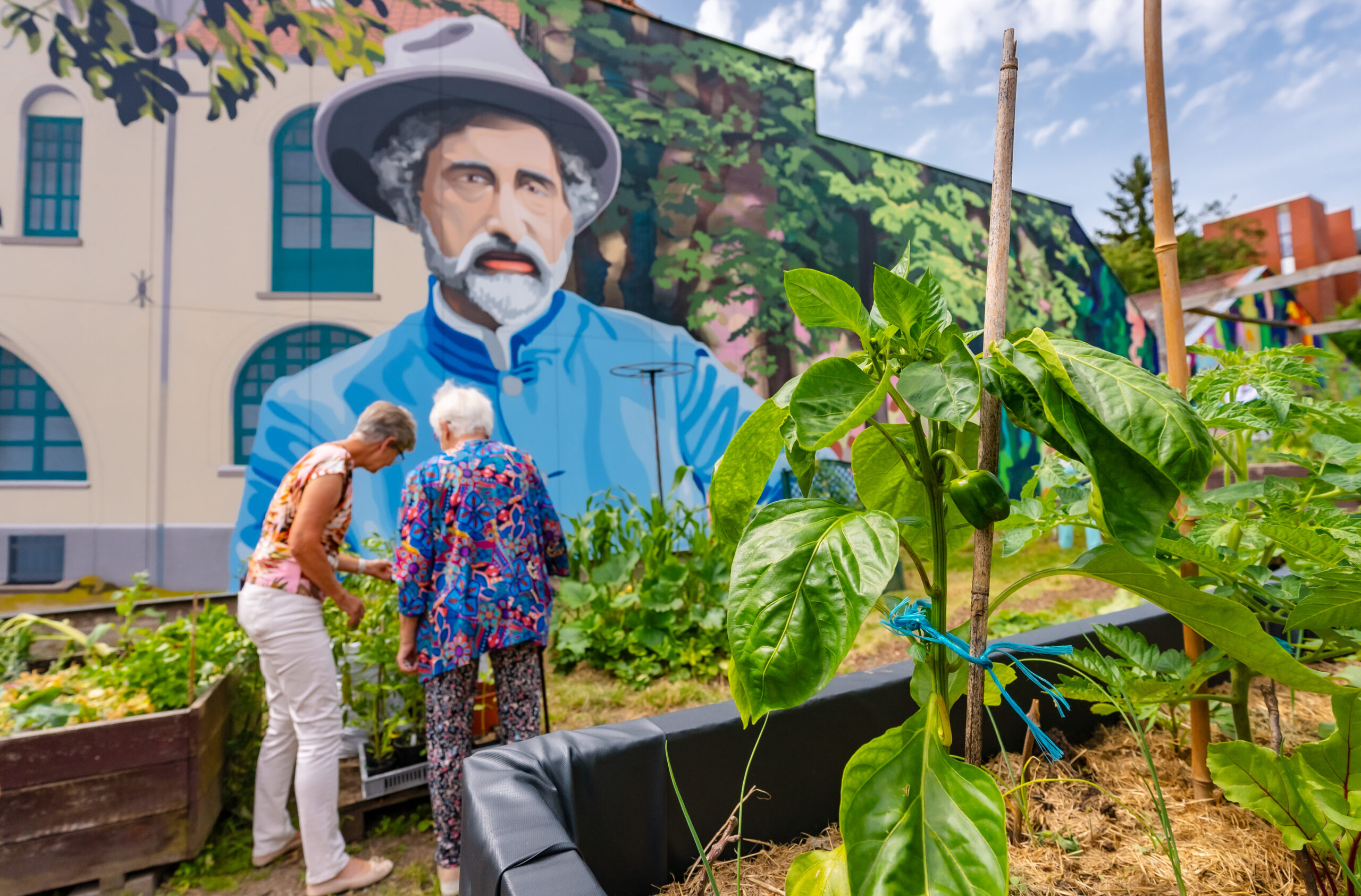 Inauguration de la fresque Constand Montald - Inhuldiging van het fresco van Constand Montald